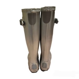 hunter silver rain boots